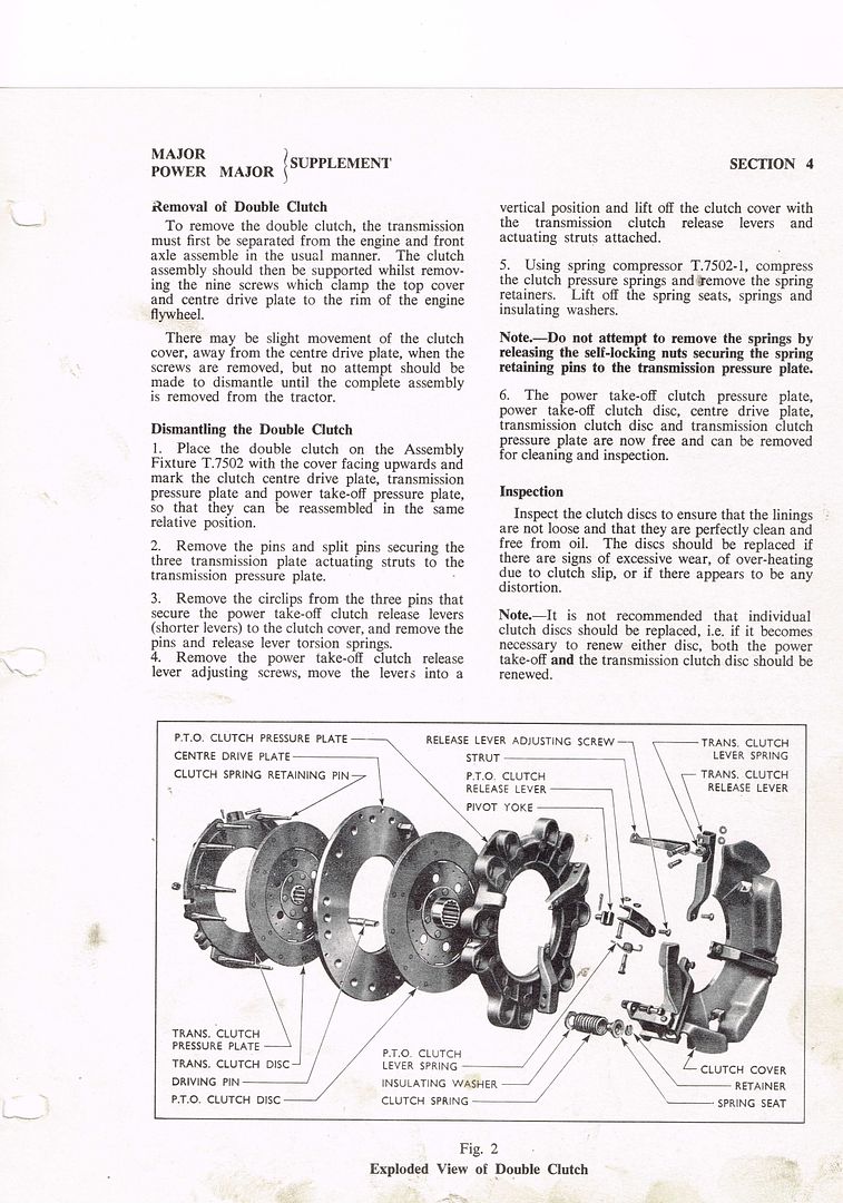 The Fordson Tractor Pages Forum • View topic Power Major Clutch Won't Disengage.